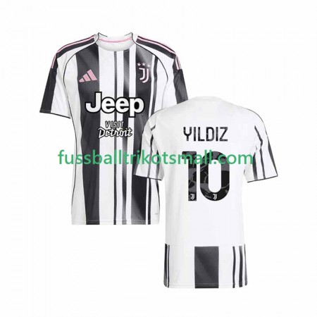 Fußballtrikots Juventus Kenan Yildiz 10 2025-2026 Kurzarm Heimtrikotsatz kaufen
